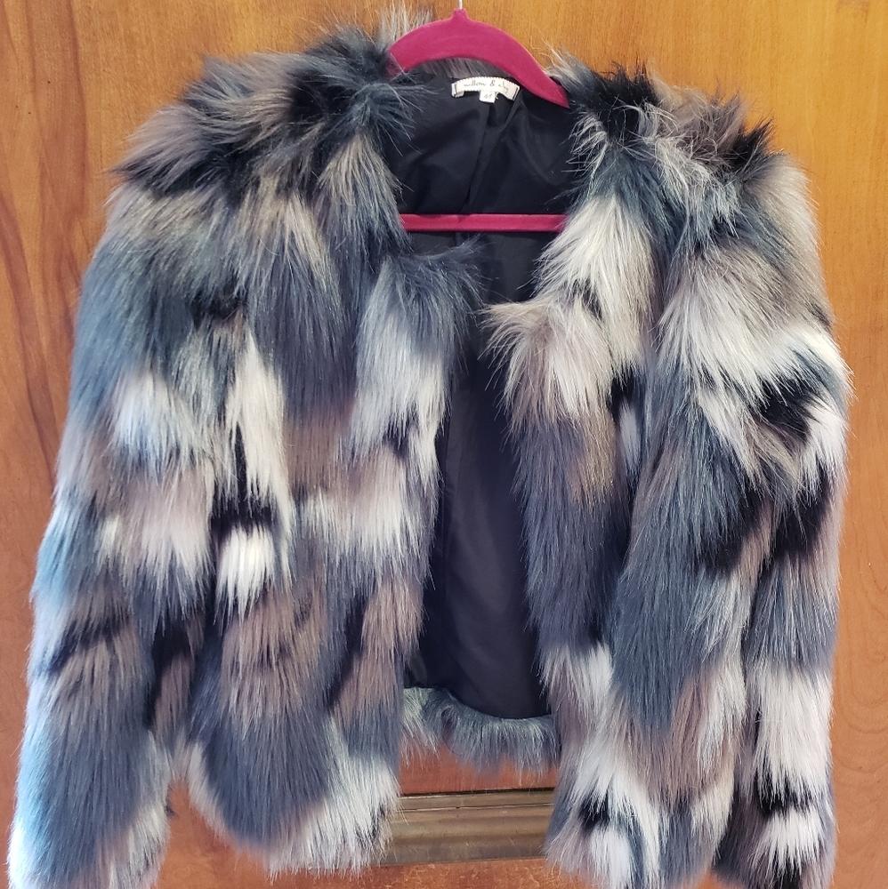 Faux fur jacket